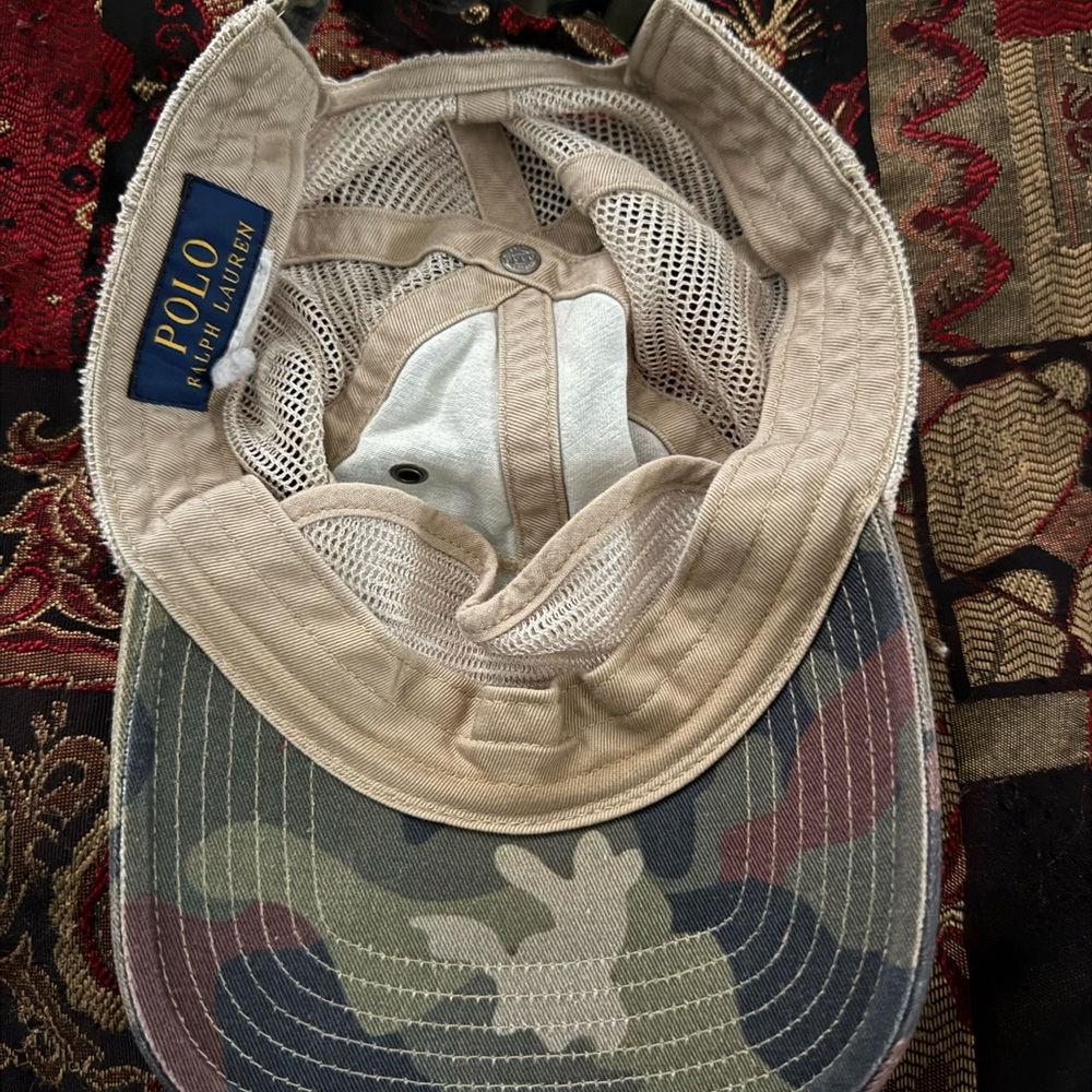 Polo Ralph Lauren USA Patchwork/Americana/Camo Adjustable Mesh Caps/Hats - Picture 6 of 7